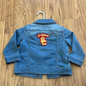 USC Trojans Jean Jacket Denim Jacket upcycled unisex 18M  18 months